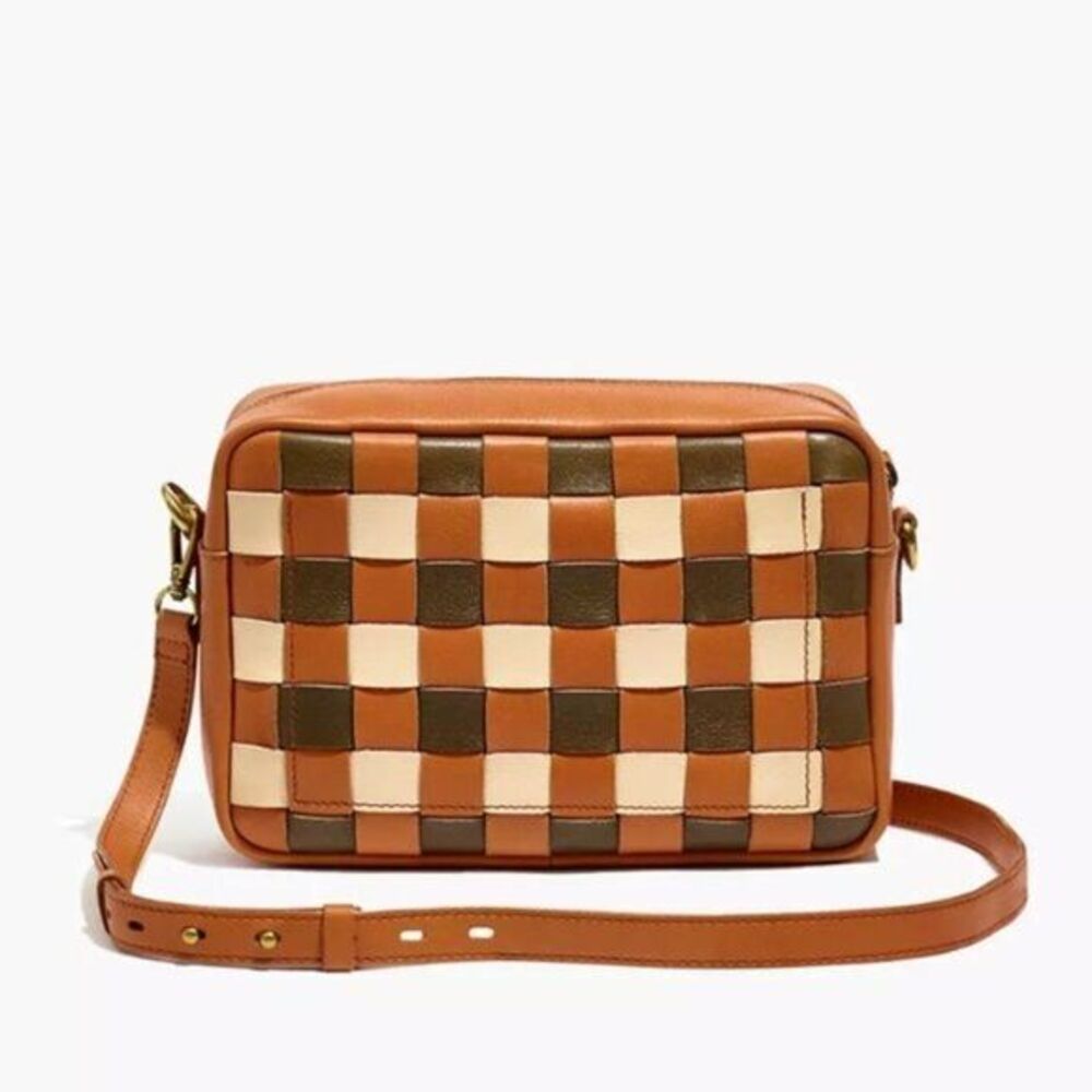 New! Madewell  Large Woven Transport Camera‎ Bag Woven